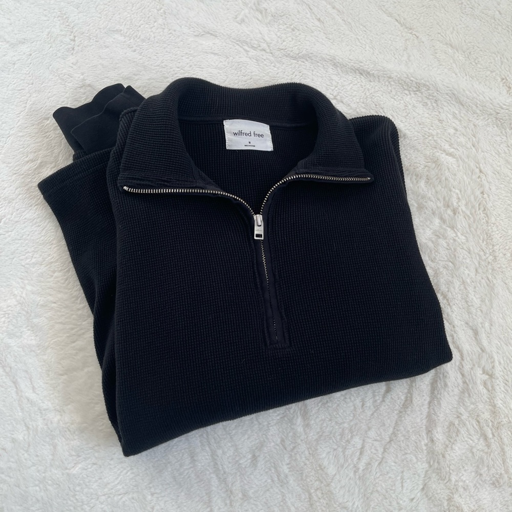 Aritzia waffle knit sweater